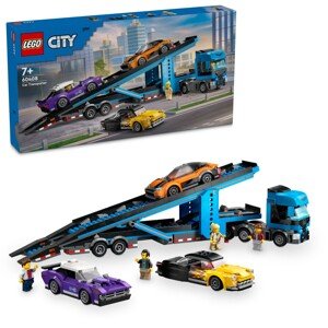 LEGO® City 60408 Nákladné auto na prepravu áut so športovými autami