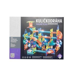 Magnetická guličková dráha so svetlom 49ks