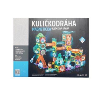 Magnetická guličková dráha so svetlom 150ks