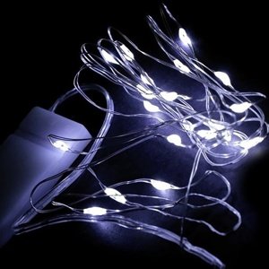 LED osvetlenie biele studené 2 m