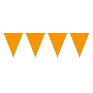 Girlanda mini vlajka oranžová 3m