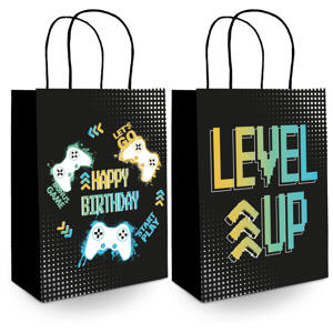 Darčekové tašky Level Up Game Party 20 x 27 cm 6 ks