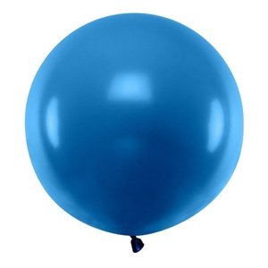 Latexový balón pastelový tmavomodrý 60 cm