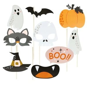 Rekvizity pre halloweensky fotokútik 10 ks