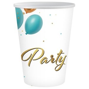 Párty papierové poháre 250 ml 6 ks