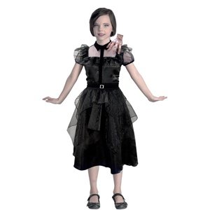 Detský gotický kostým plesové šaty 130 - 140 cm