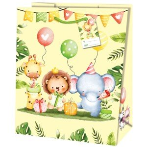 Darčeková taška veľká safari party 26,7x33x13,7 cm