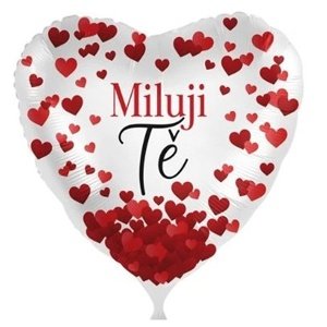 Fóliový balón I love you so srdiečkami 43 cm