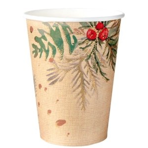 Vianočné papierové poháre 10 ks 270 ml