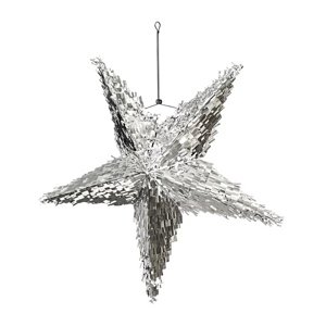 Skladacia strieborná piñata 68x68x30 cm