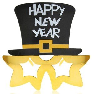 Okuliare s klobúkom "HNY" plastové