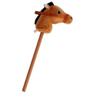 Plyšový kôň na palici 70 cm