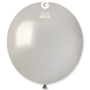 Strieborný latexový balón 48 cm 1 ks