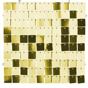 Dekoratívny panel, studené zlato, 30x30 cm