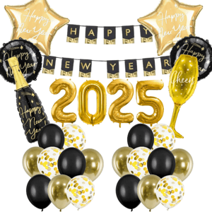 Párty set - Šťastný nový rok zlatý