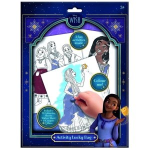 Omaľovánky s nálepkami Disney Wish
