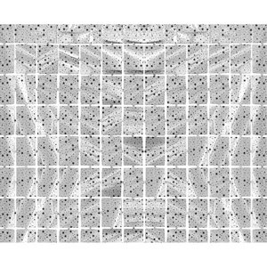 Dekoratívny záves Stars metallic silver 100x200 cm