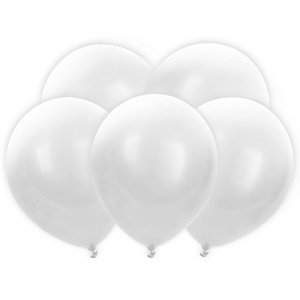 Latexové balóny biele LED 30cm 5ks