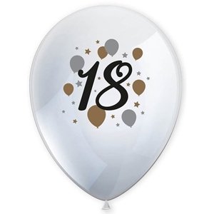 Latexové balóny 18. narodeniny 6 ks