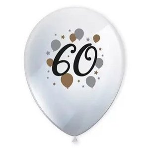 60. narodeniny Latexové balóny 6 ks