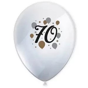 Latexové balóny 70. narodeniny 6 ks