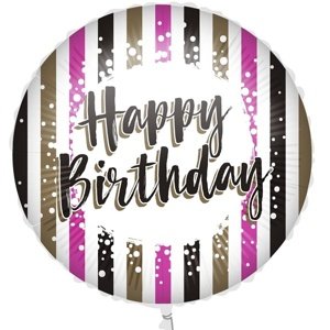 Happy Birthday fóliový balón 46 cm