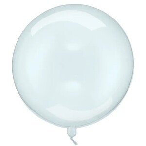 Fóliový balón transparentný modrý 40 cm