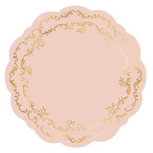 Podložka ružová s ornamentmi 35,5 cm