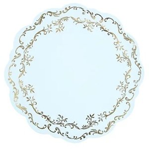 Podložka svetlomodrá s ornamentmi 35,5 cm