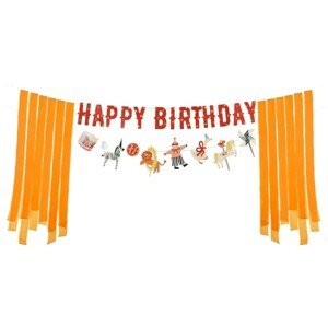 Banner Happy Birthday Circus 275 cm