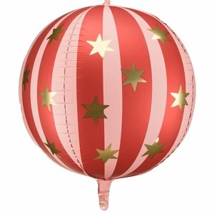 Fóliový balón Star Ball, 75 cm, červený