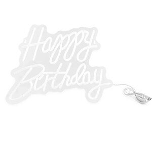 LED neónový nápis Happy Birthday