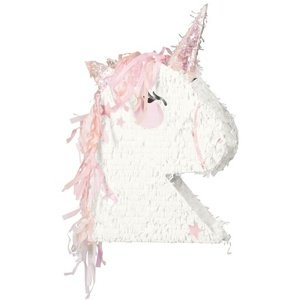 Piñata skladacia hlava jednorožca 41x48x10cm