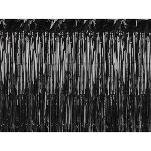 Dekorácie záves fólia čierna 100x200cm