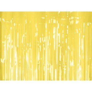 Dekorácie záves fólia svetlá žltá 100x200cm