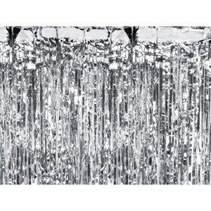 Dekorácia zo striebornej fólie 100x200cm