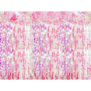 Ružová dúhová fóliová dekorácia 100x200cm