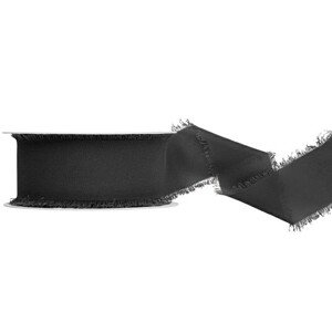 Čierna šifónová stuha 4cm/10m