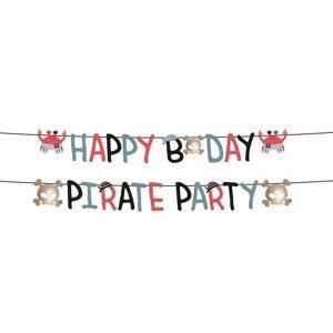 Banner BDAY Pirátska párty 150 cm