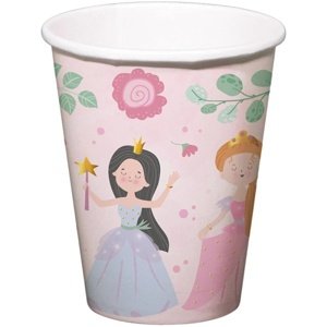 Papierové poháre Princezné 250 ml 8 ks