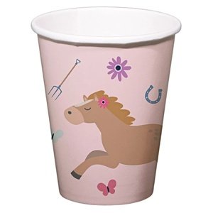Papierové poháre Horses 250 ml 8 ks