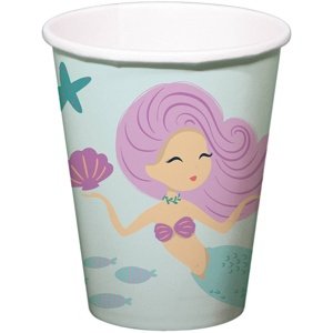 Papierové poháre Mermaid 250 ml 8 ks