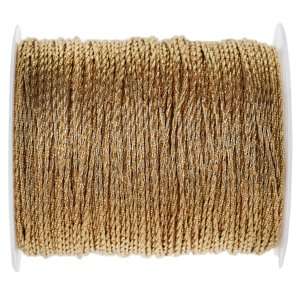 Kovová zlatá stuha 1mm/20m