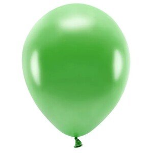 Metalický zelený latexový balón 30 cm 1 ks