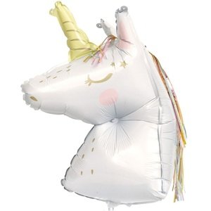 Fóliový balón Hlava jednorožca 65 cm