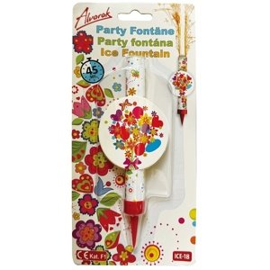 Tortová fontána Kvety a srdcia 12 cm