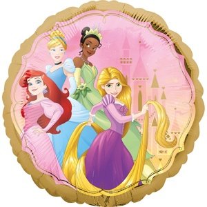 Fóliový balón okrúhly Disneyho princezné 45cm