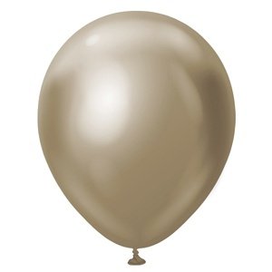Latexové balóny metalické šampanské 45 cm 5 ks