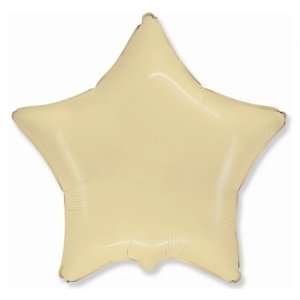 Fóliový balón Star cream 46 cm