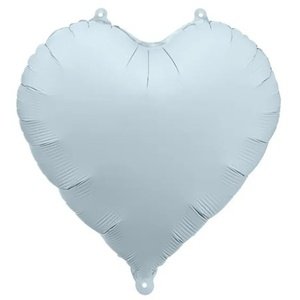 Fóliový balón Srdce hmlistá modrá 45 cm